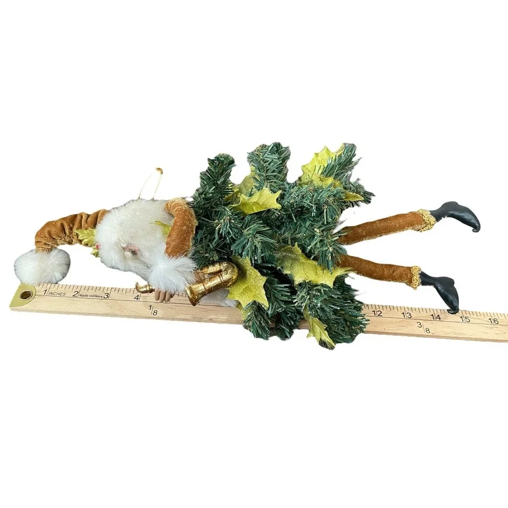 Dept 56 Santa Tree Topper Elf Saxophone Woodland Christmas 14